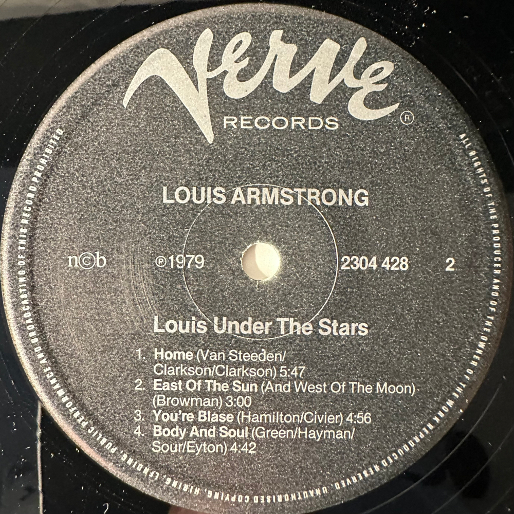 Louis Armstrong ‎– Under The Stars (Скандинавия 1981г.)