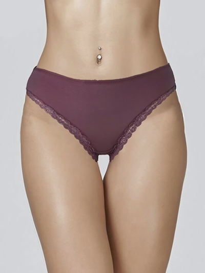 Трусики-слипы из мягкого микромодала с заниженной талией (Размер: L) (Цвет: черный)