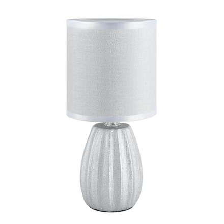 8172/1T COUNTY LN26 497 серебро/серый керамика/текстиль Настольная лампа E14 1*40W 220V EVANA