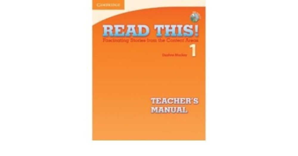 Read This! 1 Teacher&#39;s Manual with Audio CD