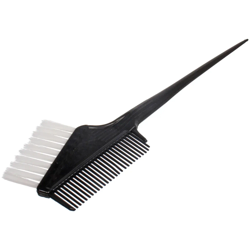 Расчёска - кисть для окрашивания, 20,5 × 7 см, цвет чёрный