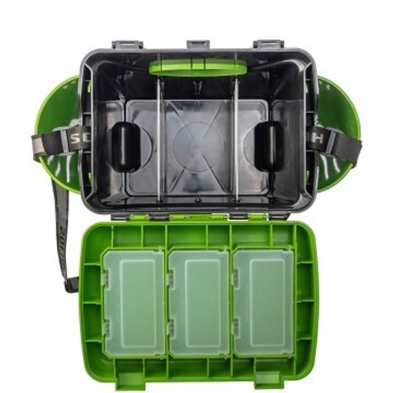 Ящик зимний Helios &quot;FishBox&quot; односекционный (10л) зеленый