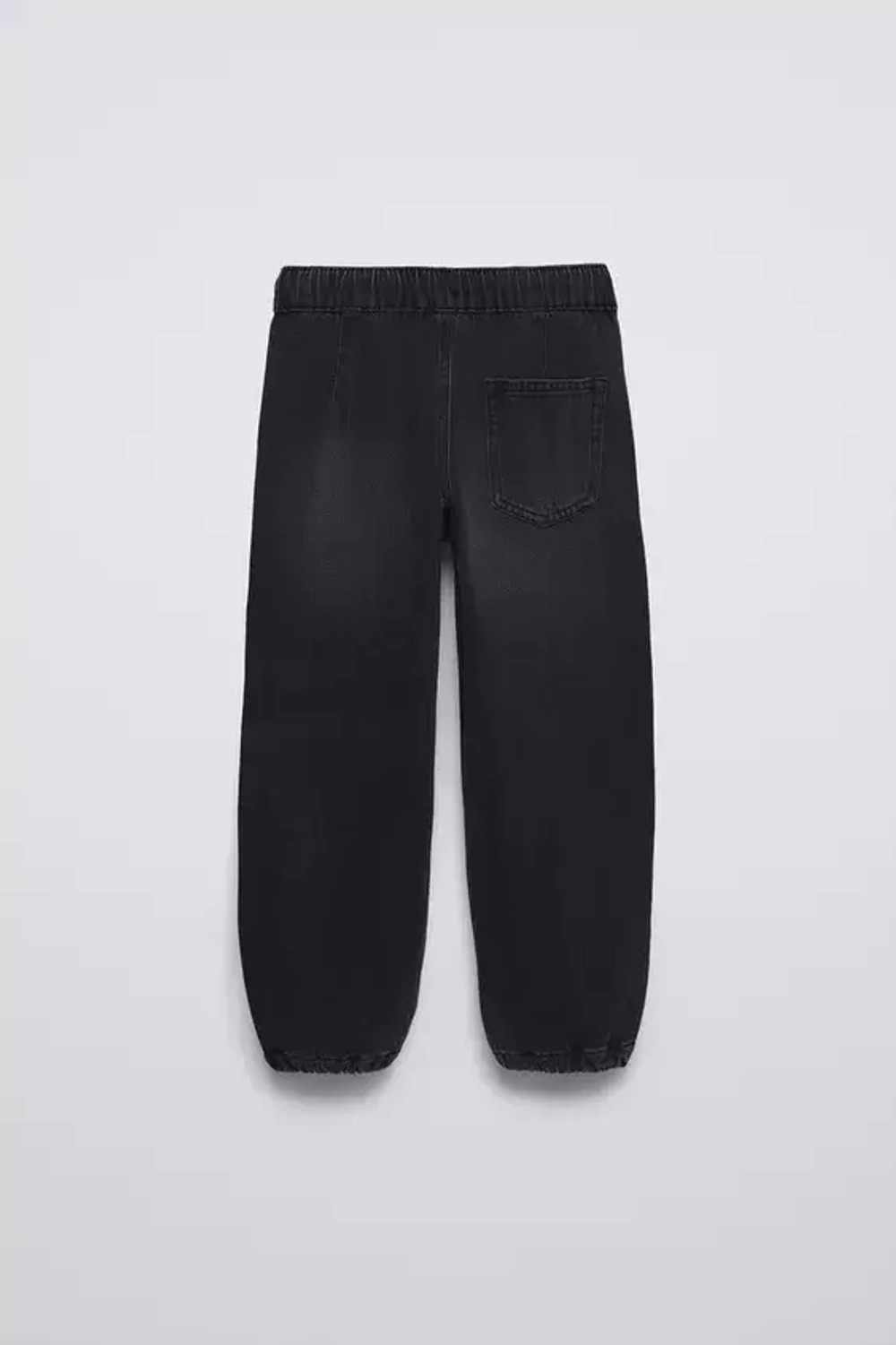 ZARA ДЖИНСЫ-ДЖОГГЕРЫ СО ШНУРКАМИ, ЧЕРНЫЙ