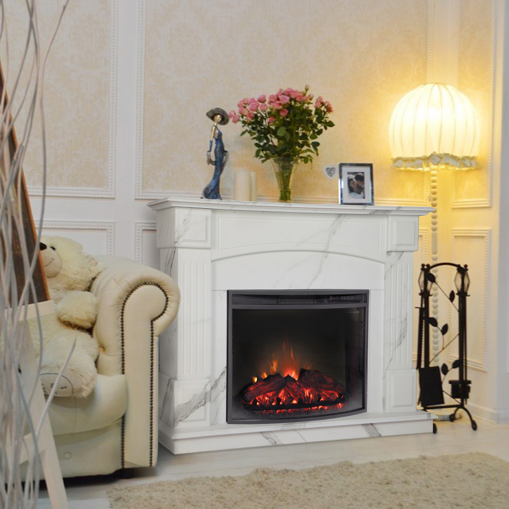 Каминокомплект Real Flame Carolina 24/25,5 WT-F512 с очагом Evrika 25,5