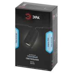 Трековый светильник однофазный ЭРА TR40-GU10 BK под лампу GU10 черный | Однофазные светильники под лампу