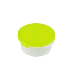 Контейнер для СВЧ 0,8 круглый с клапаном СМАЙЛ