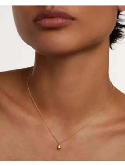 Колье Drop серебро 925 пробы покрытое золотом