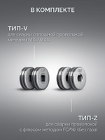 ЗУБР RED FORCE, MIG / MAG, FCAW, MMA, TIG, 160 А, полуавтомат сварочный, с газом / без газа, горелка ПСГ-180 (ПСГ-М5-160)