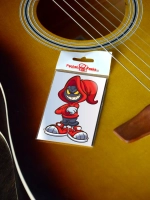 Стикер - Чудик точка в красном