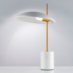 801916 Настольная лампа MARMARA LED 4W 400LM ЗОЛОТО/БЕЛЫЙ/МРАМОР 3000K