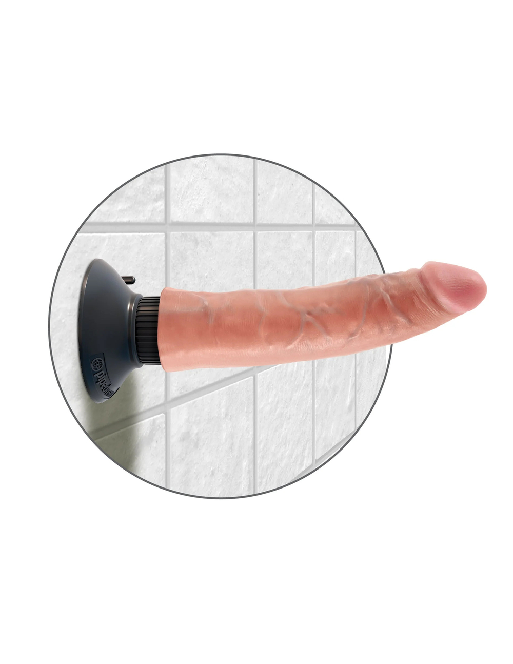 Вибратор King Cock 7" Vibrating Cock - Flesh Pipedream 540221PD