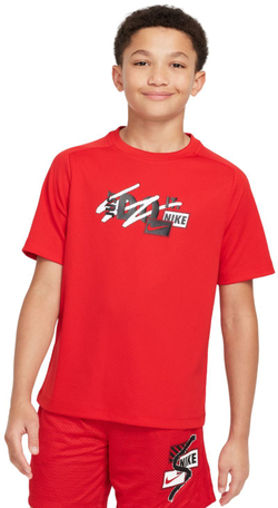 Детская теннисная футболка Nike Kids Multi Dri-Fit Top - Red