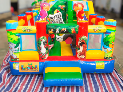 Коммерческий надувной батут «Попугайчики» 6*4*2,8 м