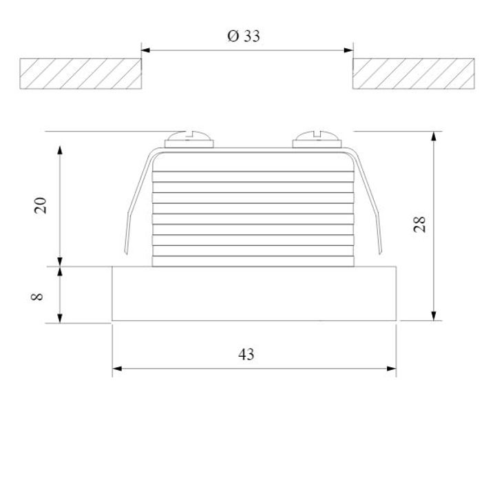 Встраиваемый светодиодный светильник Elektrostandard 15268/LED белый a056018