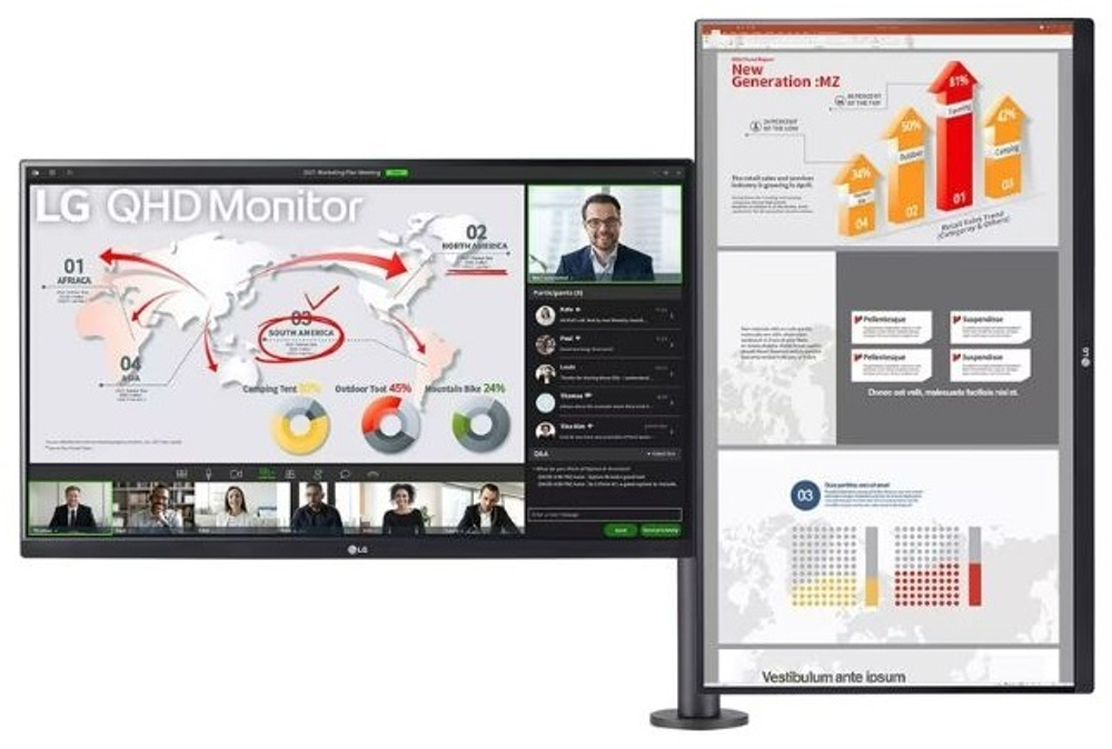 Монитор LG 27QP88D-BS черный