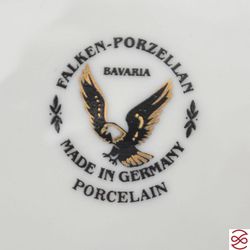 Фруктовница на ножке Falkenporzellan Vienna Creme Gold 24 см