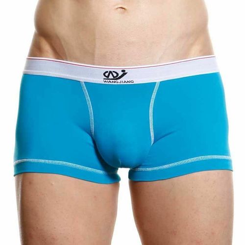 Мужские трусы боксеры WangJiang бирюзовые WG00136