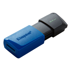 Флеш Диск Kingston 64GB DataTraveler Exodia M DTXM/64GB USB3.0 черный/синий (0740617326260)
