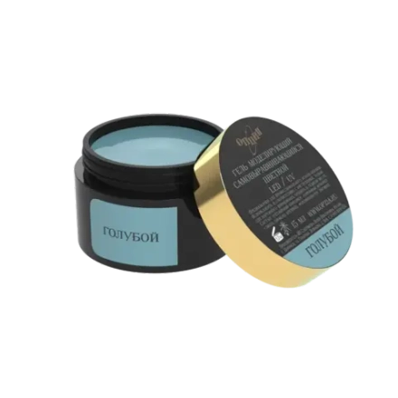 Гель моделирующий самовыравнивающий цветной Голубой 15мл ОПЦИЯ