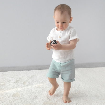 Комплект футболка + шорты, муслин полынь