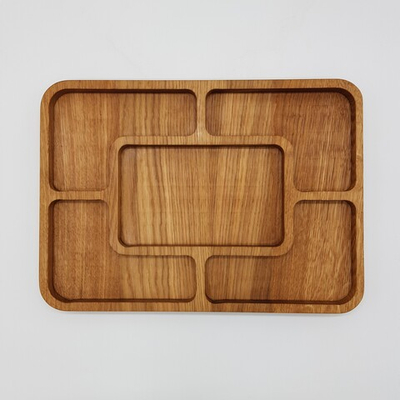 Менажница "Грейс" прямоугольная; 5 секций; H=25,L=350,B=250мм