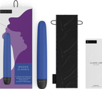 Синий классический вибратор Bgood Classic - 18 см. (Цвет: синий)