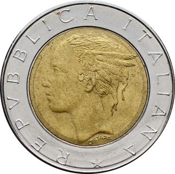 500 лир 1982-2001 Италия, Квиринальский дворец