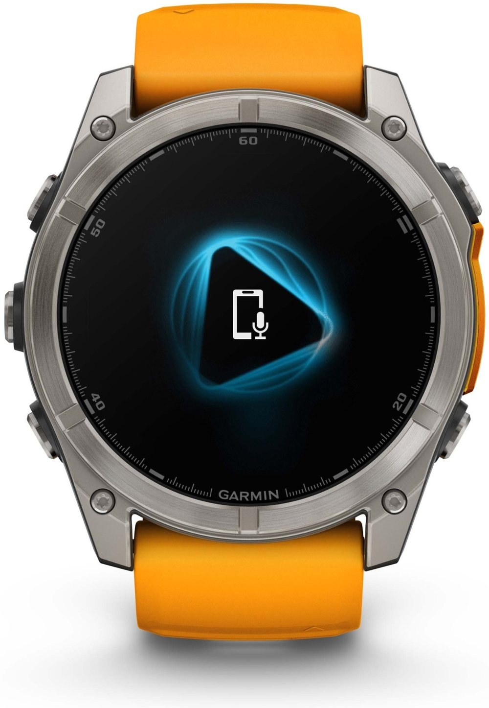 Смарт-часы Garmin Fenix 8 51 мм серебристый-оранжевый