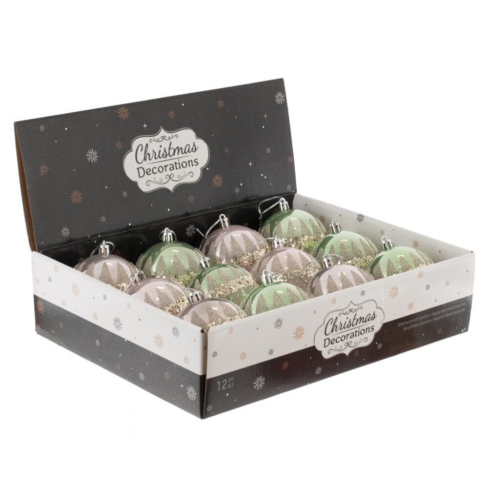 GAEM Набор из 12 шт: Украшение новогоднее "Шар", L35 W27 H9 см
