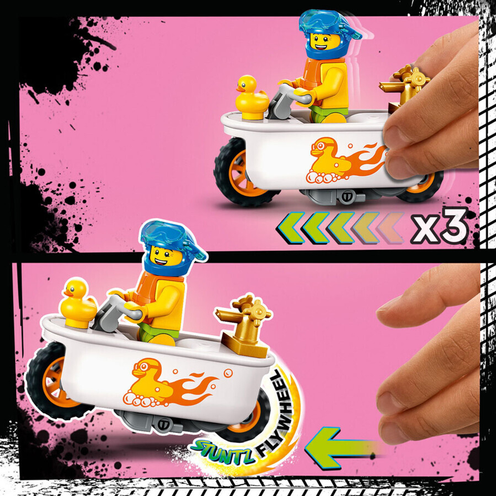 Конструктор LEGO City 60333 Трюковой мотоцикл: ванна