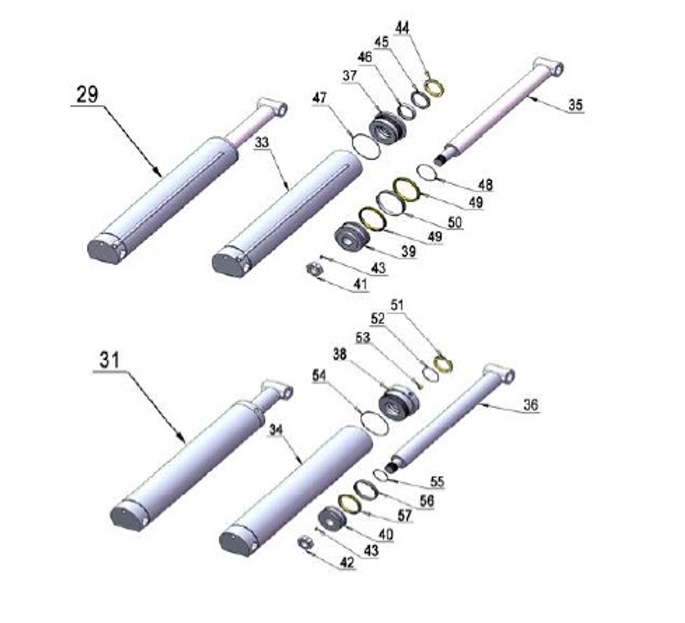 10610031A CH350-1 Ведомый цилиндр для  SX08F (S350F)
