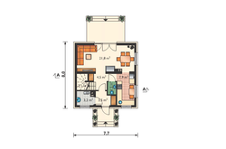 Проект Дома 80 кв. м К-100