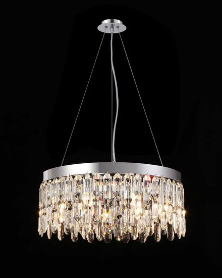 F6-ф500*H220 CHROME (1) Люстра (NW)