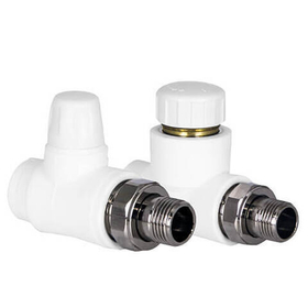 Комплект TEBO C--TB №6 3/4* (термостатический прямой с колпачком 25x3/4*, клапан запорный прямой 25x3/4*)