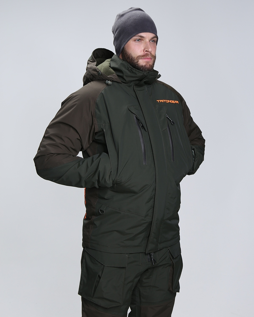 Зимний Костюм "PRO ANGLER" -15 (Таслан, Хаки-Коричневый) TRITON