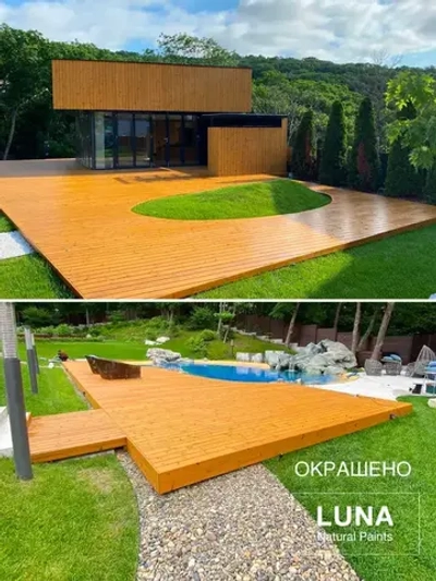 Масло для террас атмосферостойкое LUNA арт. 336, 2,5 л, 7024 Graphitgrau (серое, не шелушится, морилка, пропитка)