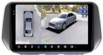 Магнитола для Hyundai Santa Fe 4 2018-2020 - FarCar BX1124M-360 монитор 10.36" 2K QLED на Android 13, 6Гб+128Гб, CarPlay, 4G SIM-слот, 4 камеры в комплекте