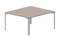 Составной стол на 2 рабочих места 138х156,6х75см, без отверстий