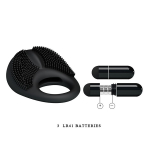 Вибрирующее эрекционное кольцо 2,5см с щетинками Pretty Love BI-210141