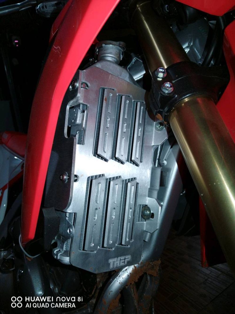 Radiator guard for Honda CRF300L THEP with side bracket reinforcement (2021-Up)