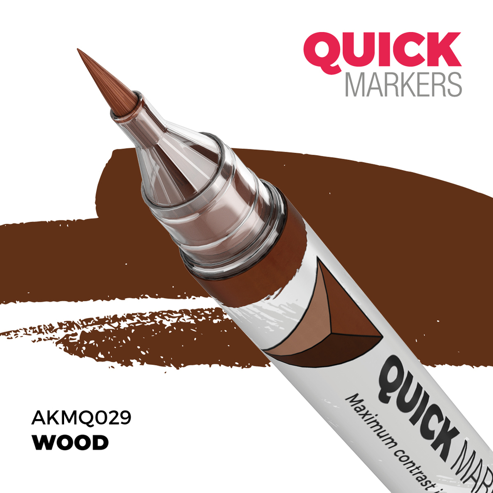 Акриловый маркер AK Interactive Quick Marker Wood