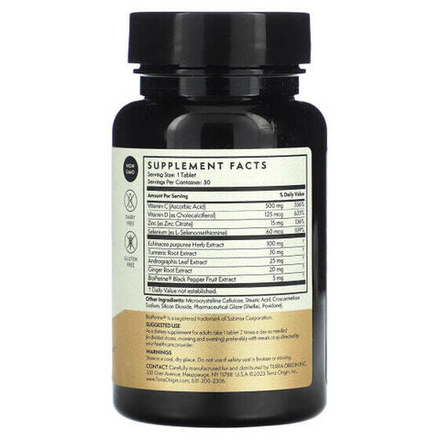 Растительные экстракты и настойки Terra Origin, Healthy Immunity Boost, 30 таблеток