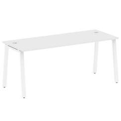 Metal System Стол письменный на А-образном м/к БА.СП-5 Белый/Металл Белый 1800*720*750