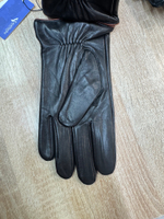 Перчатки.Мужские.Кожаные.Люкс качества. Подклад: трикотаж-шерсть. 5 шт в упаковке.