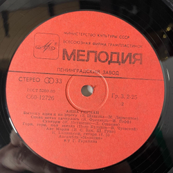 Винтажная виниловая пластинка LP Анна Герман Друг дельфин (СССР 1980)