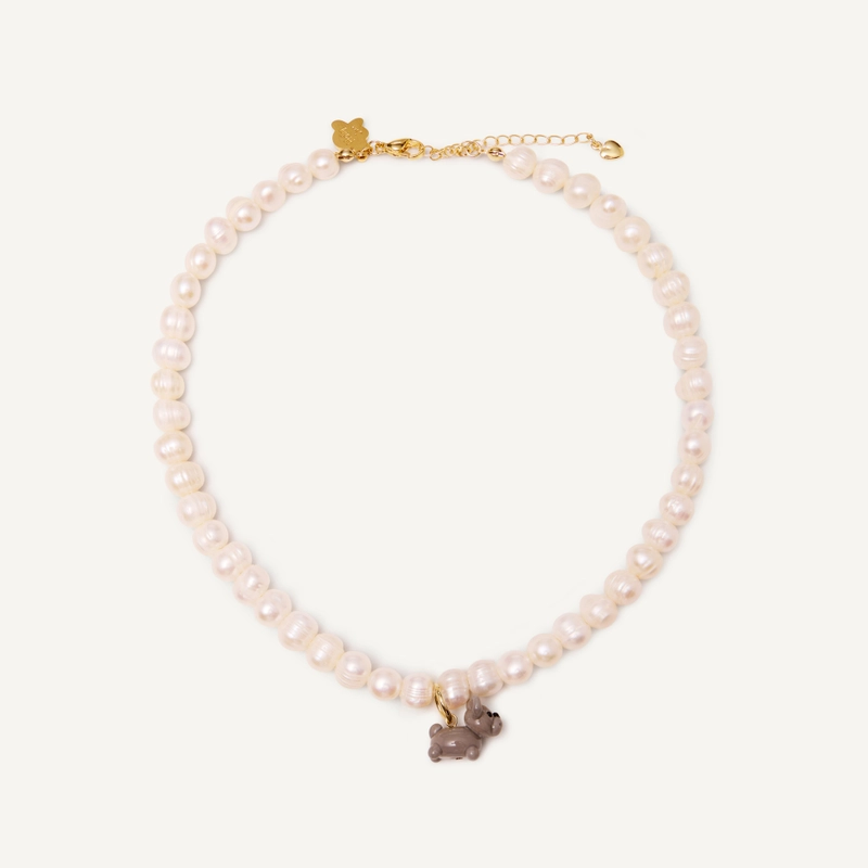 Колье Мой Любимый Пушистик с Жемчугом – Собака