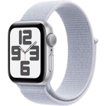 Часы Apple Watch SE, 40 мм, алюминий серебристого цвета, браслет Sport Loop дымчато-голубого цвета (2024)