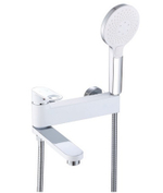 043532-F Смеситель од. для ванны кор. (бел/хром) ViEiR (10/1шт)