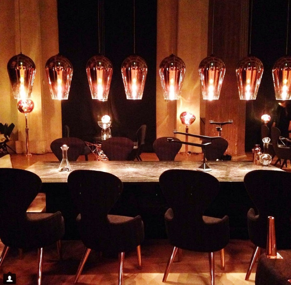 Pendant design lamp  FADE by Tom Dixon (Gold)