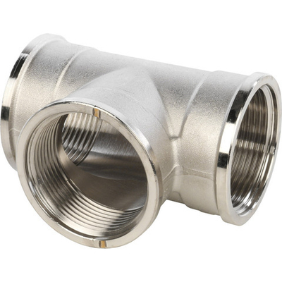 Тройник STOUT ВВ 1 1/2" никель